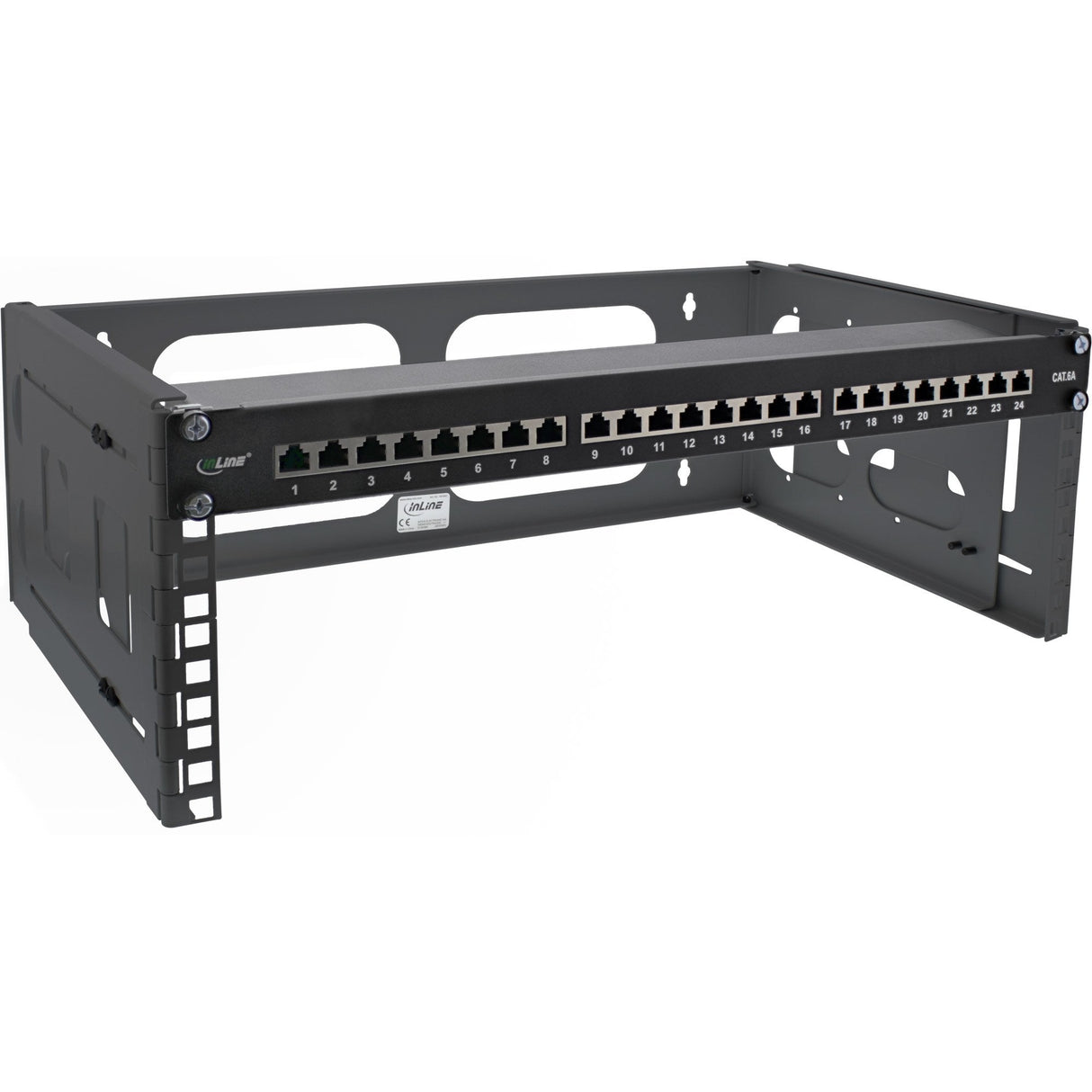 Rack Plegable Inline De 19", 4u, 24-40 Cm De Profundidad, Negro