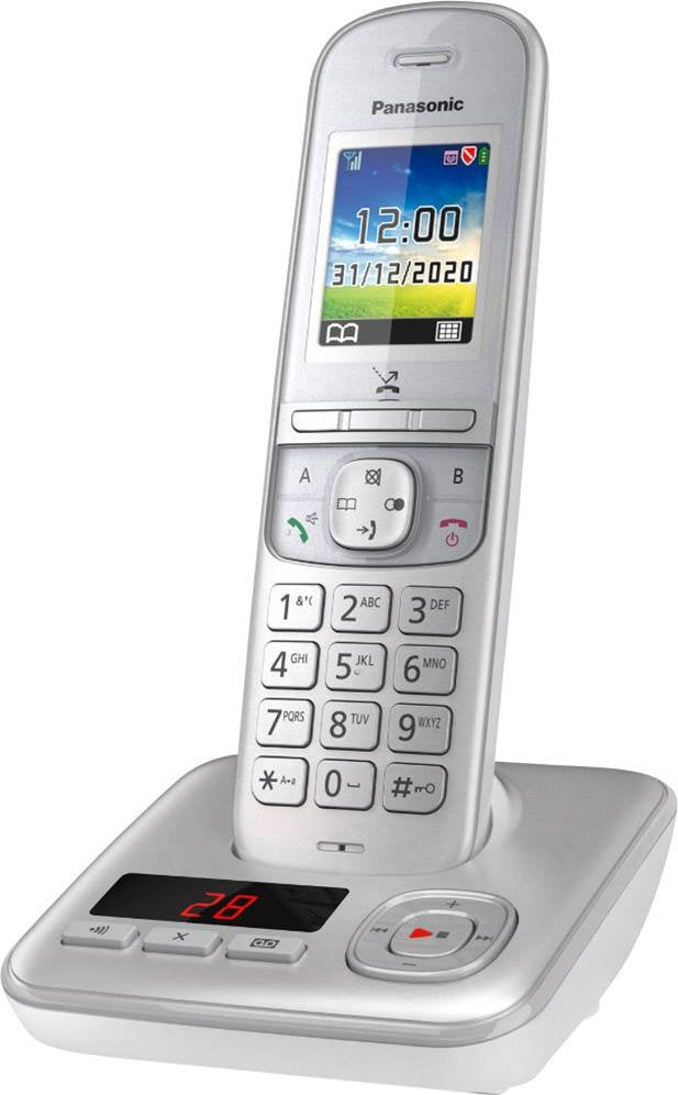 Teléfono Inalámbrico Panasonic Ab Kx-Tgh720gg Plata