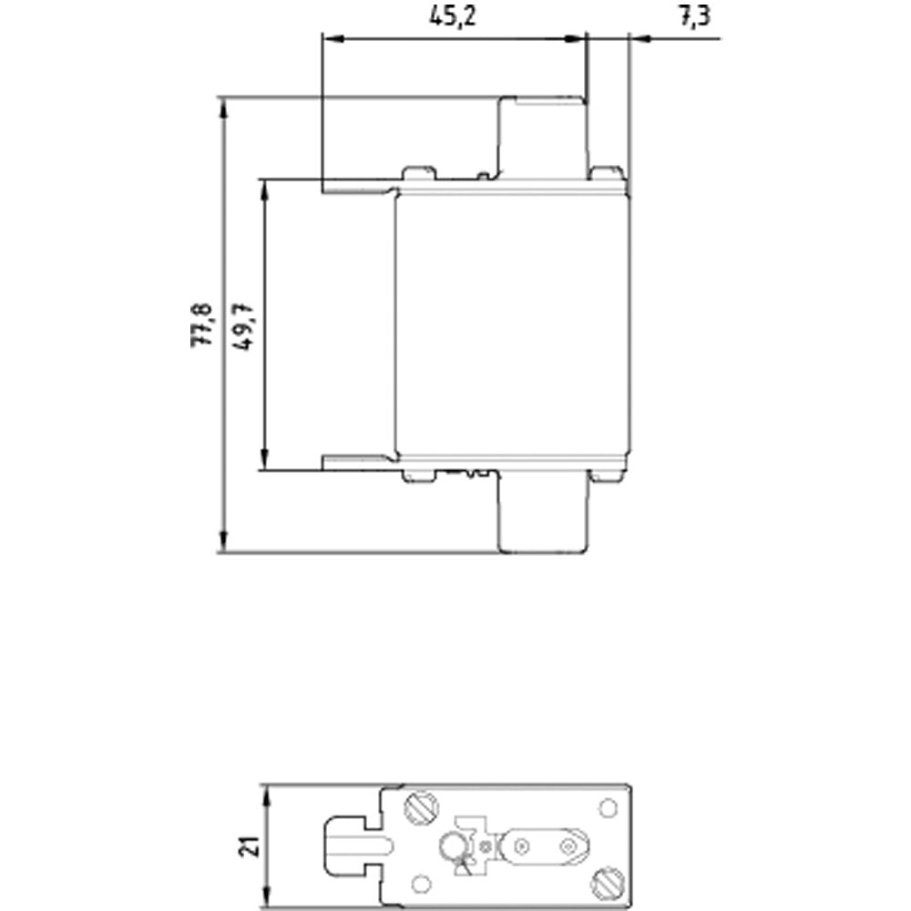 Siemens 3na3830 Nh000 100a 500vac 250dc Gl Gg Sicherung Spannungsfhrend