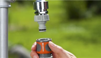 Gardena 18298-20 Set Básico Premium Conector Para Rociador/Pistola De Plástico Gris, Naranja 5 Pieza(S)