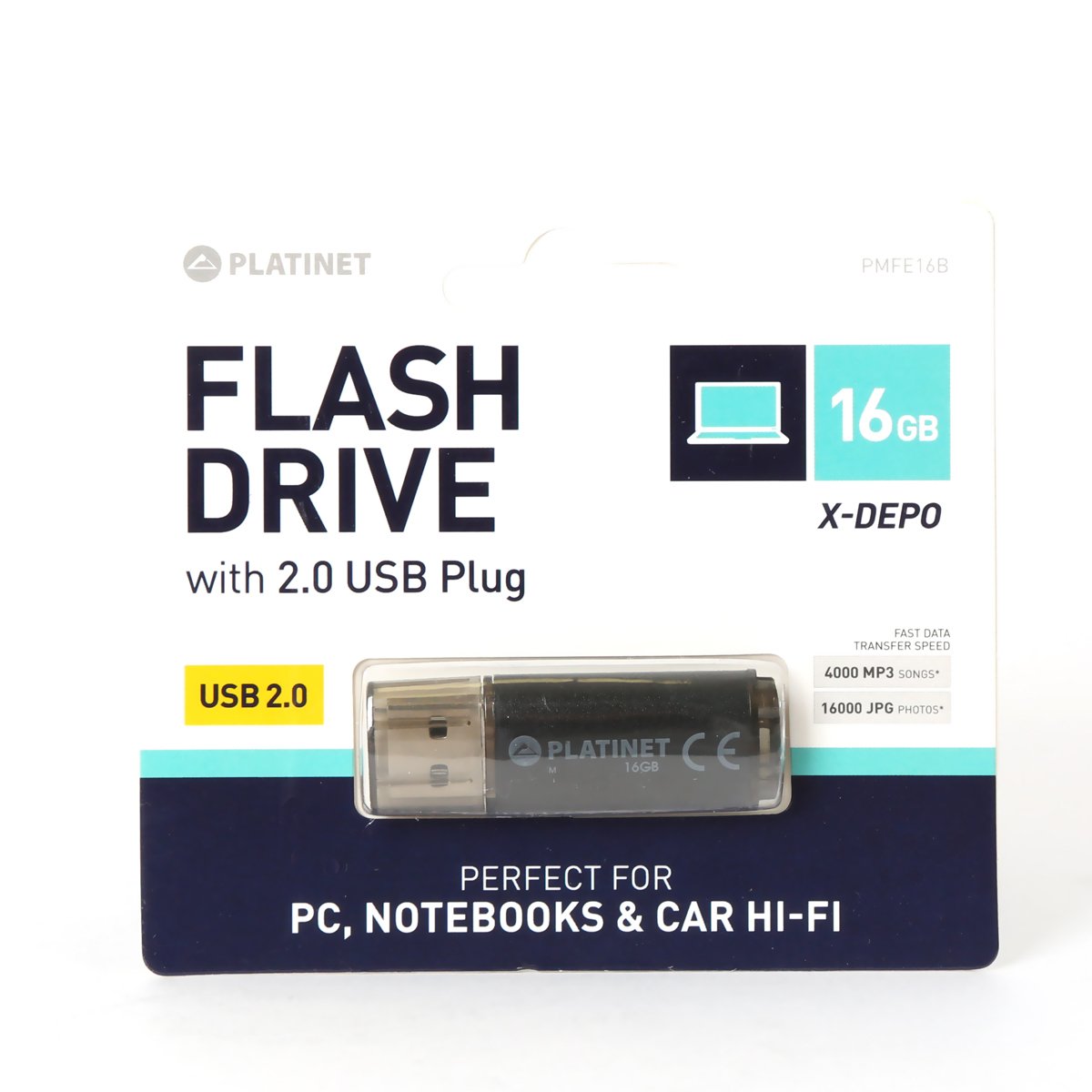 Pendrive Platinet Usb 2.0 X-Depo 16gb Pmfe16