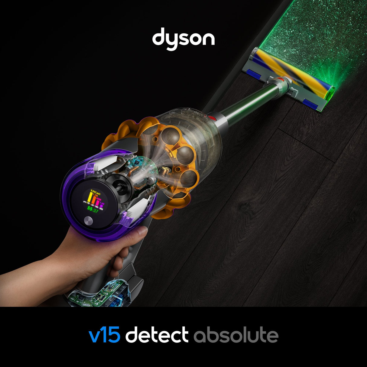 Dyson V15 Detect Absolute (2026) Akkusauger 4-AufsTze
