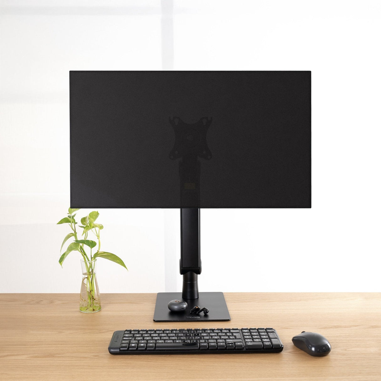 Soporte De Mesa Para Monitor Tooq Db1741tn-B Giratorio Inclinable Hasta 8kg