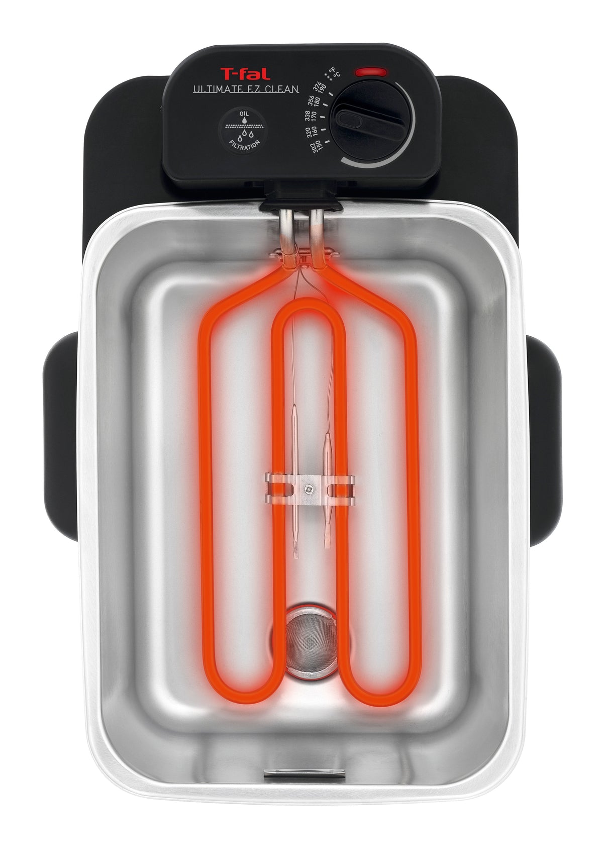 Tefal Oleoclean Pro Fr 8040, Freidora 3,5 L Sencillo Negro, Acero Inoxidable 2300 W