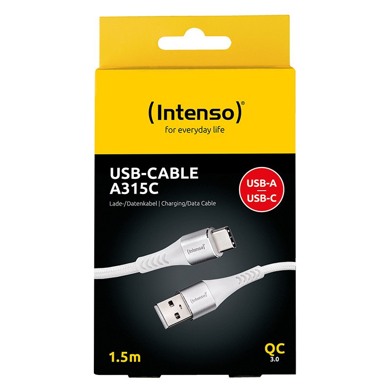 Cable Usb C A Usb A Intenso 1.5m A315c Blanco
