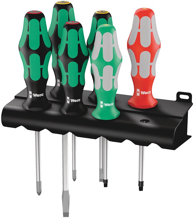 Wera 334/368/6 Juego De Destornilladores Kraftform Plus + Rack 05347778001