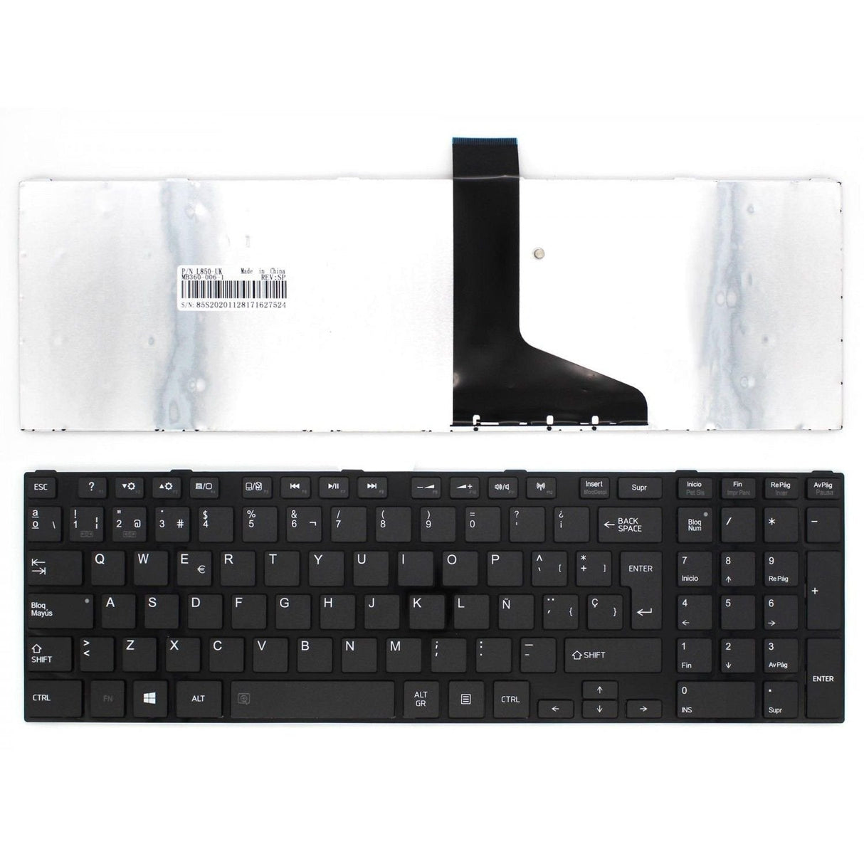 Teclado Para Nuevos Toshiba Satellite C850 C855 C870 L850 L850d L855 L870 L870d Series