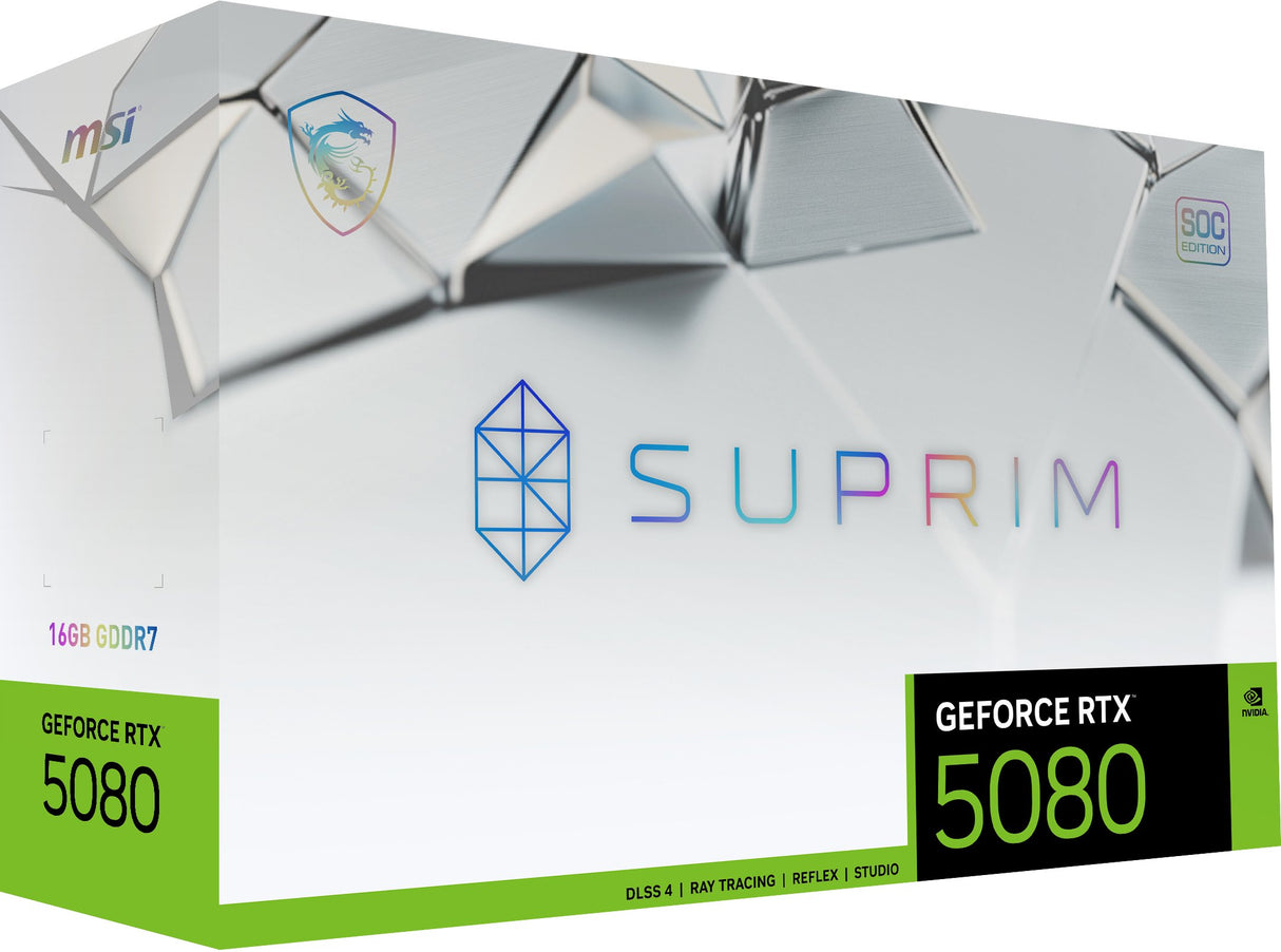 EAN 4711377292238 - MSI SUPRIM GeForce RTX5080 16G SOC NVIDIA GeForce RTX 5080 16 GB GDDR7 imagen 2