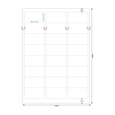 Mediarange Mrink150 Etiqueta Autoadhesiva Blanco Permanente 1200 Pieza(S)