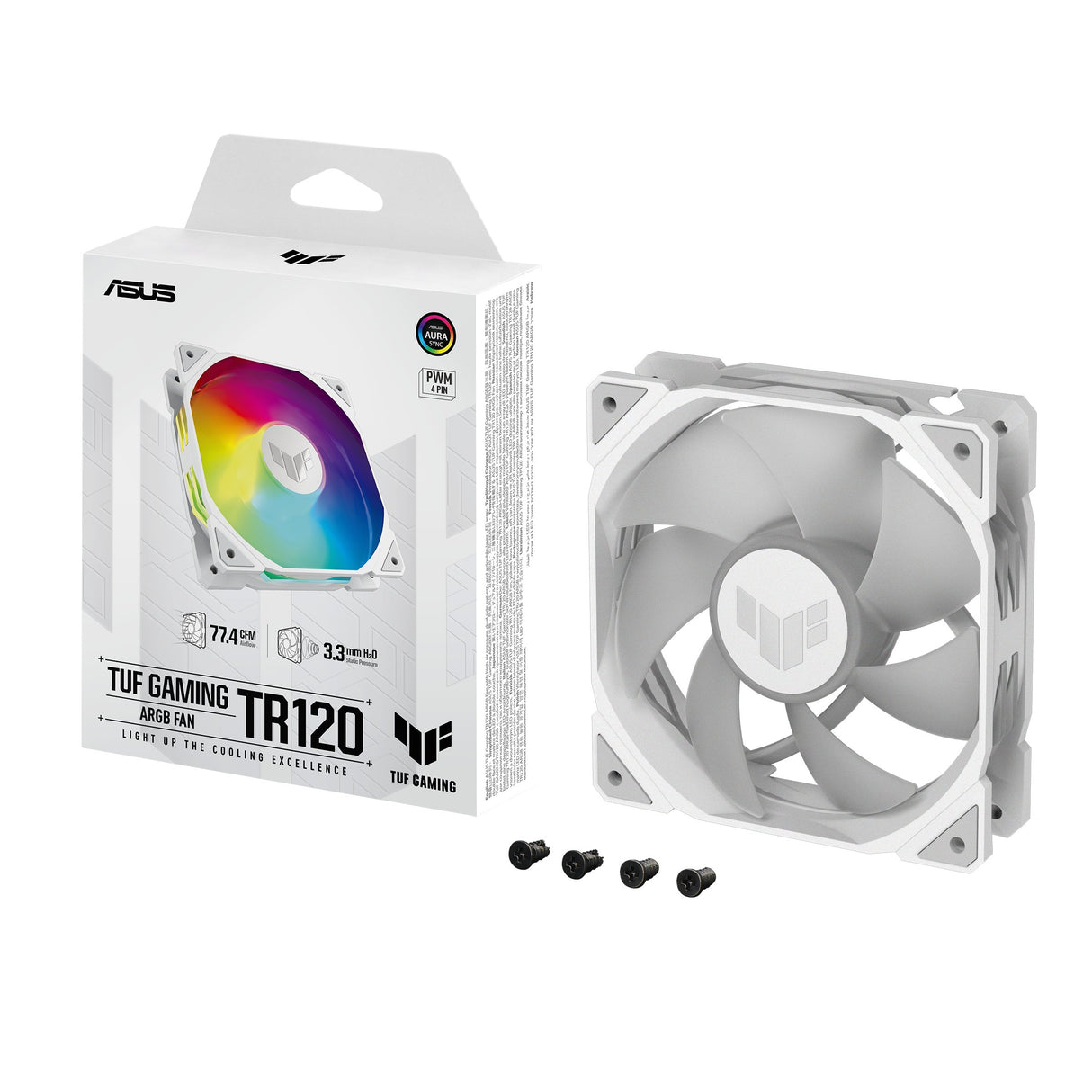EAN 4711387297438 - ASUS TUF GAMING TR120 ARGB 1-pack White Carcasa del ordenador Refrigerador de aire 12 cm Blanco imagen 9
