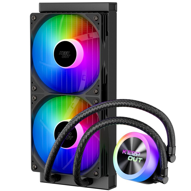 Refrigeracion Liquida Xwc-240 Argb Keepout Argb/ Intel(Lga1700/1200/1151/1150/1155/1156) Y Amd(Am5/Am4).