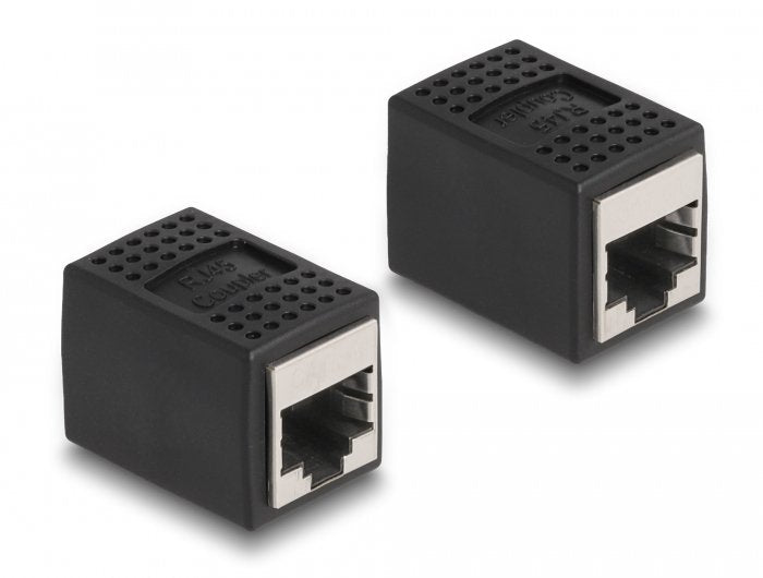Delock Adaptador Rj45 Hembra A Rj45 Hembra Cat.6a Negro