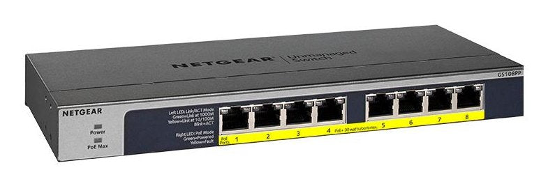 Switch Netgear 8x Ge Gs108pp-100eus No Administrado Poe