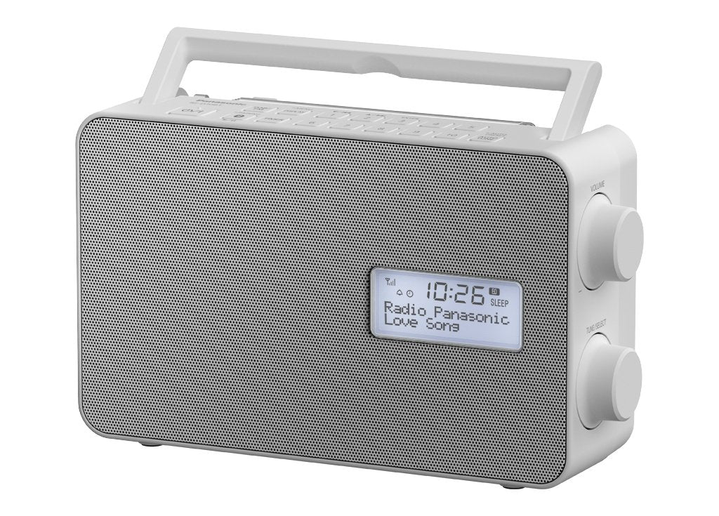 Panasonic Rf-D30bteg, Dab+ Radio Portátil Digital Gris, Blanco