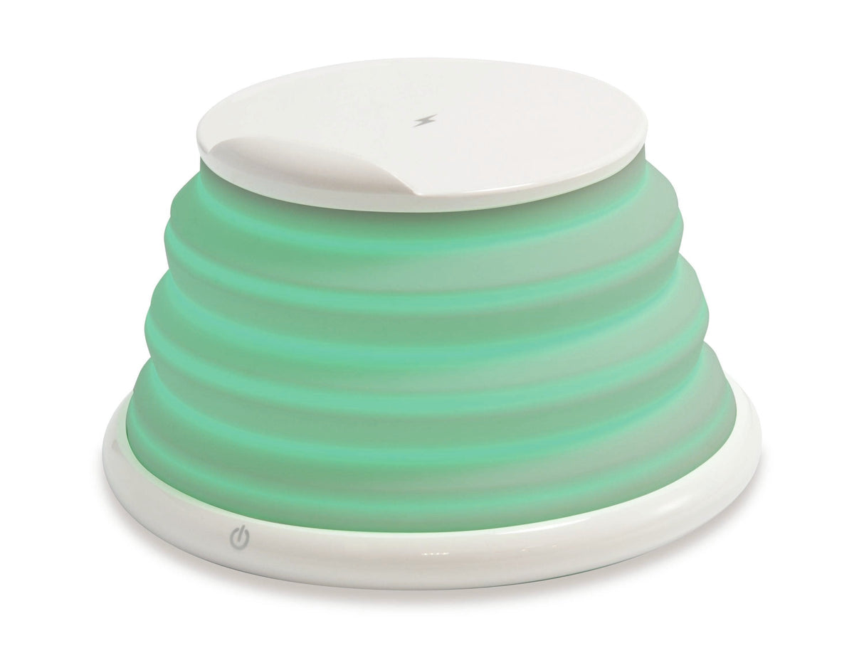 Conceptronicâ Cargador Inalambrico Qi 10w Soporte Plegable Blancoâ Gorgon02wâ