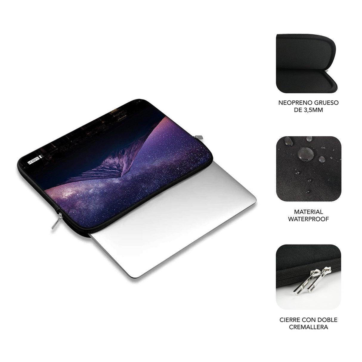 EAN 8436586742812 - SUBBLIM SUBLS-SKIN150 maletines para portátil 39,6 cm (15.6") Multicolor imagen 3