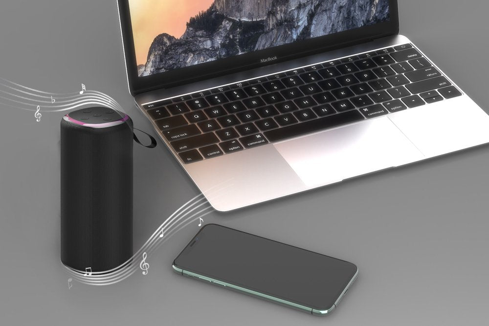 Altavoz Gembird Bt Con Efecto De Luz Led 10w