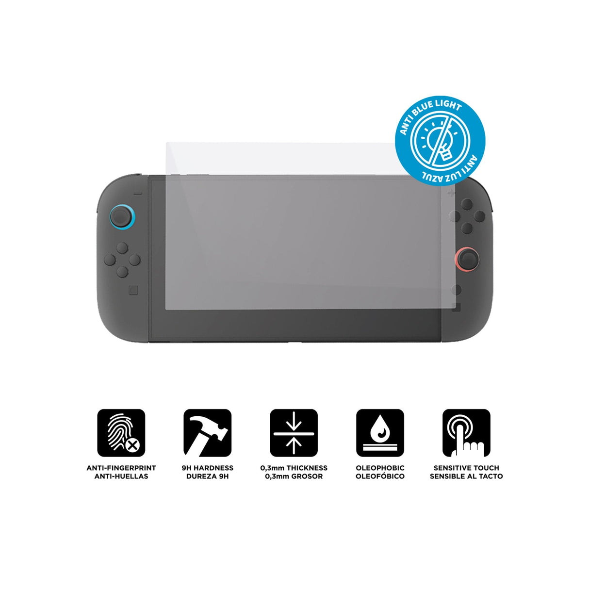 Cristal Templado Fr-Tec Switch 2 Anti Luz Azul