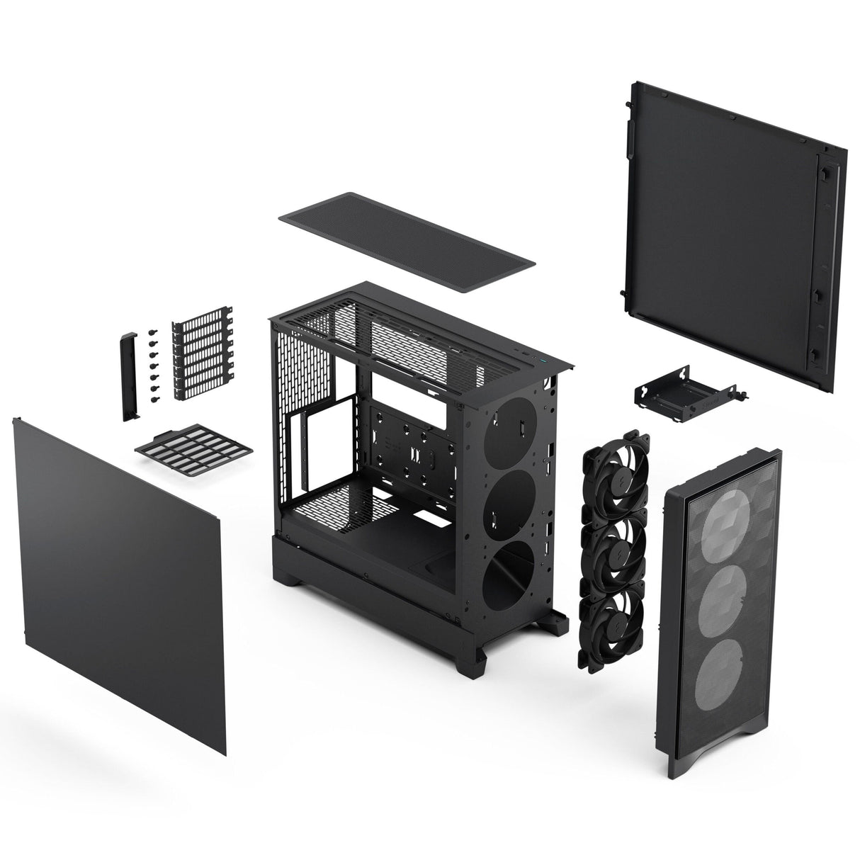 Caja Pc Fractal Pop 2 Air Black Solid Fd-C-Poa2a-01