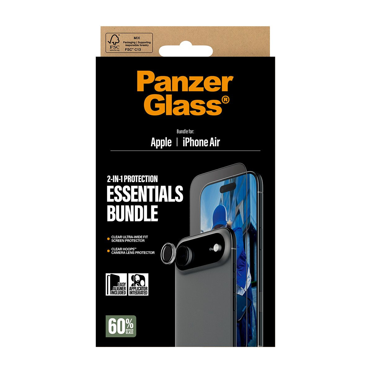 EAN 5715685031496 - PanzerGlass ® 2-in-1 Essentials Bundle iPhone Air Protector de pantalla Apple 1 pieza(s) imagen 3