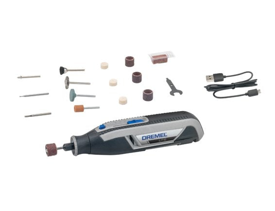 Dremel Lite 7760-15, Herramienta Multifuncional Inalámbrica 3,6 Voltios Gris, Batería Li-Ion 2ah, Accesorios De 15 Piezas