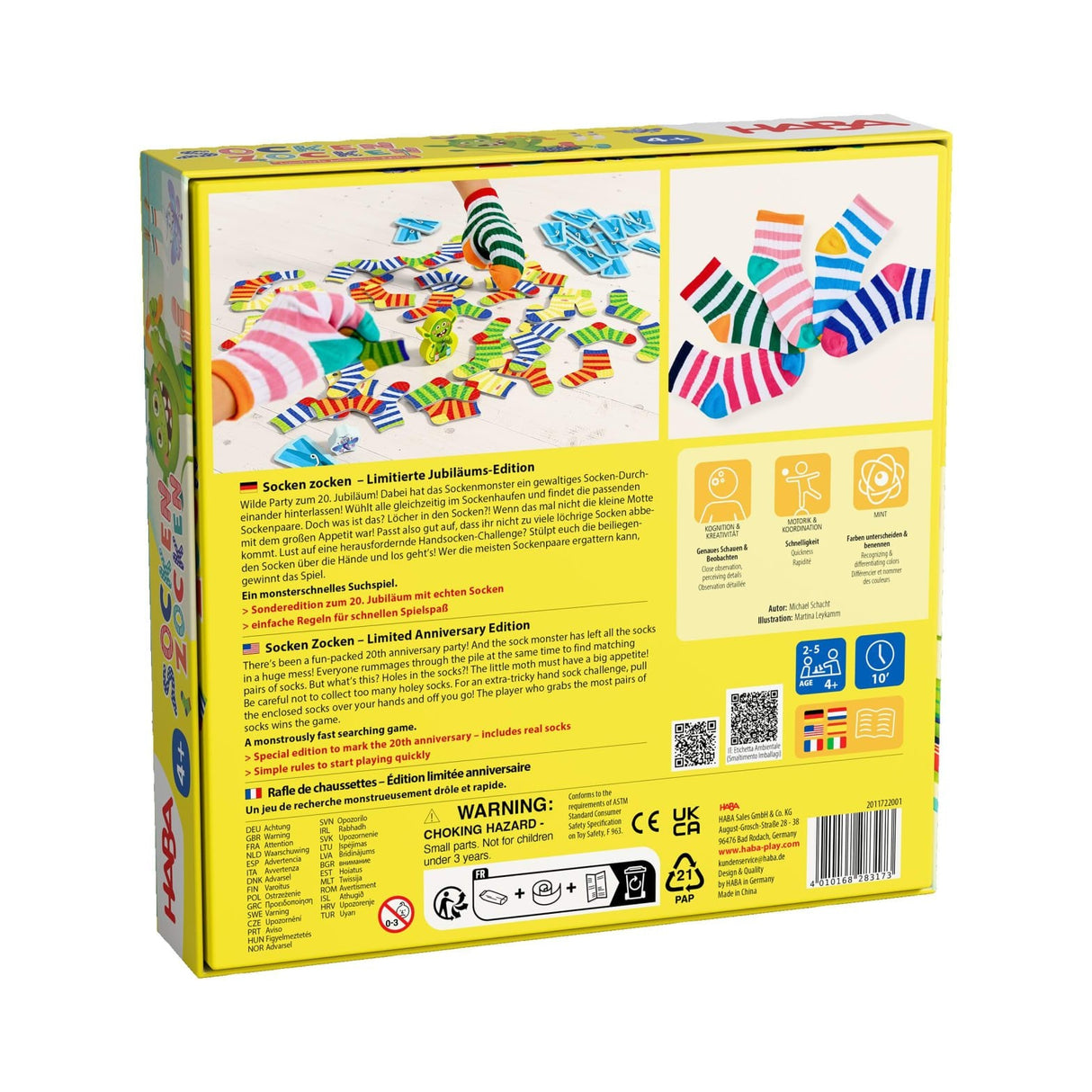 Haba Socks Juega Jubilee Edition, Juego De Mesa 2011722001