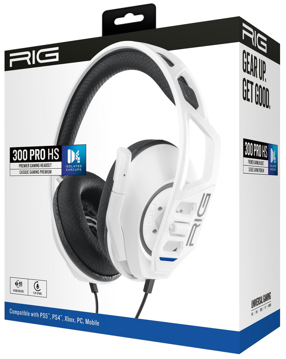 Auriculares Nacon Rig 300 Pro Hs Alámbrico Diadema Juego Blanco
