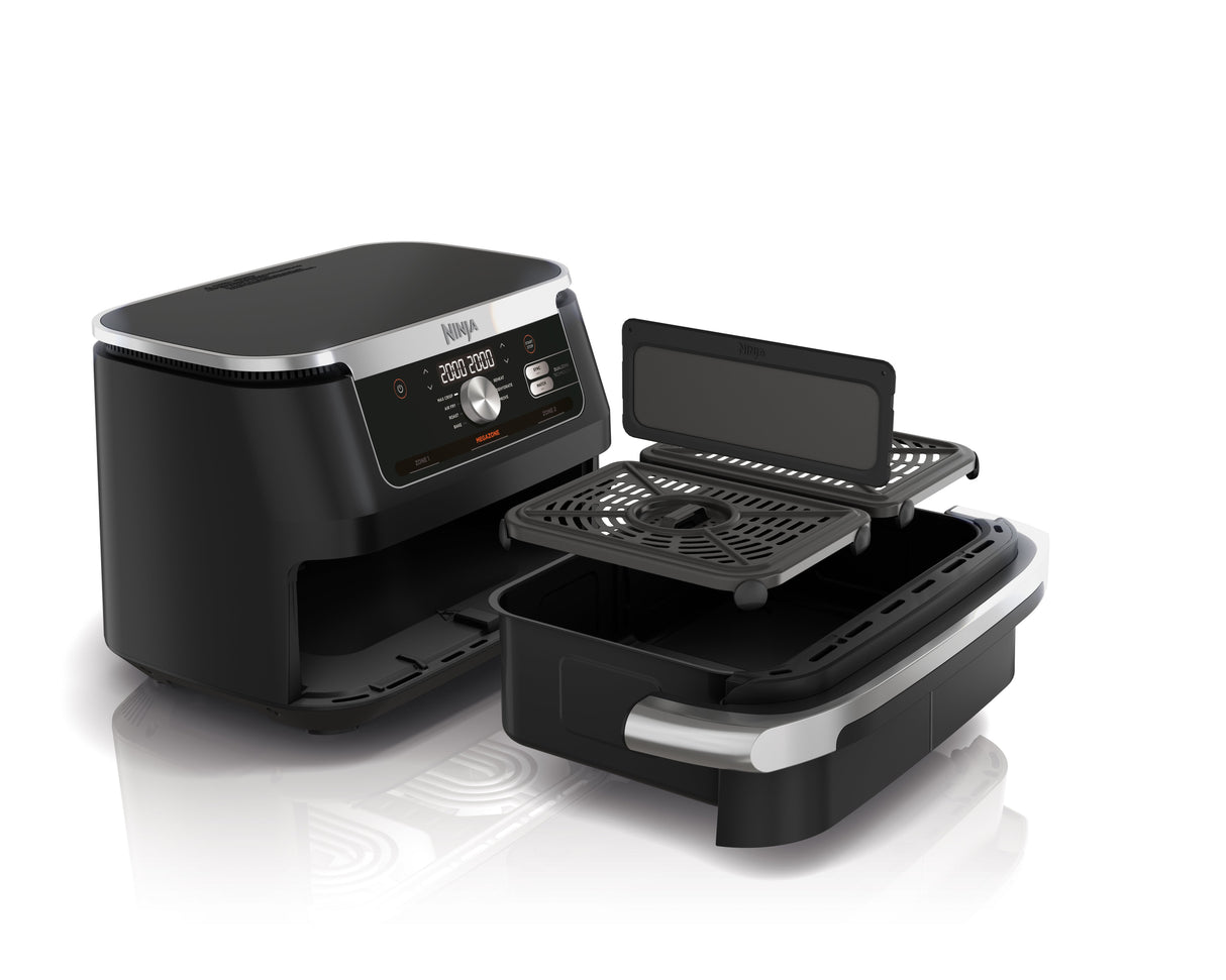 EAN 0622356270373 - Ninja AF500EU freidora Doble 10,4 L Independiente 2470 W Freidora de aire caliente Negro, Acero inoxidabl imagen 10