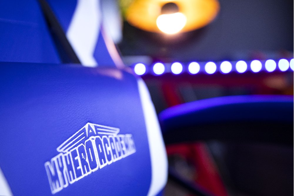 Silla Gamer Konix Mha Gran Comodidad Y Ergonomia Inclinacion Hasta 15º Color Azul Y Blanco Kon Chair Mha