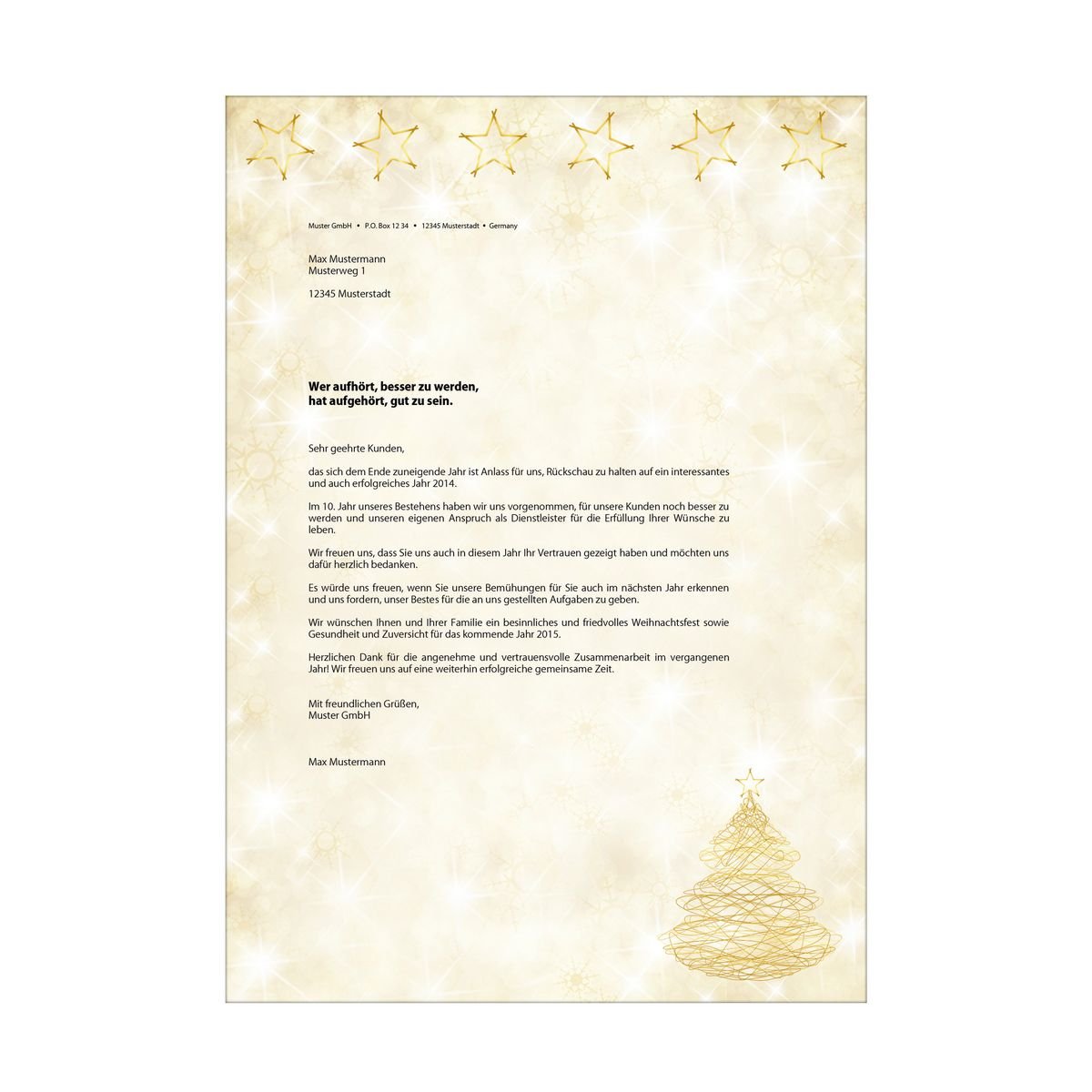 Sigel Weihnachtsbriefpapier Din A4 90 G M²