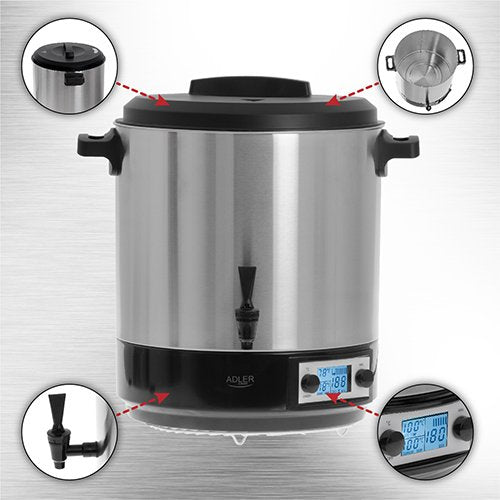 Olla De Pasteurización Eléctrica Adler Ad 4496