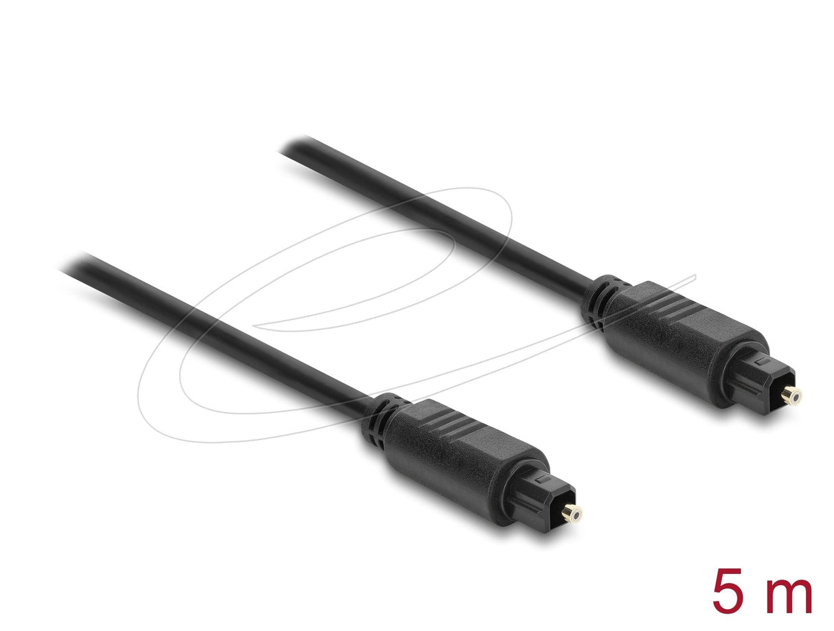 Delock Toslink Cable Stecker Auf Stecker, Ø 4 Mm, 5 M, Schwarz