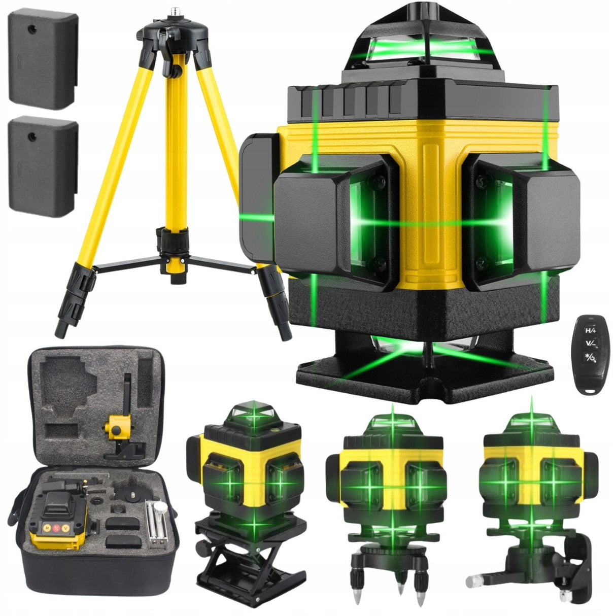 Extralink Rinkinys Poziomica Laserowa Krzyowa Paszczyznowa Laser 4d Ze Statywem Nivel Giratorio 16 M