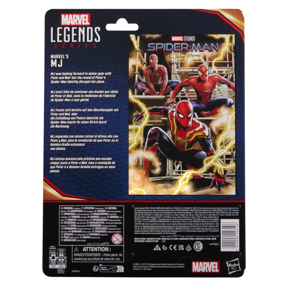 Figura Hasbro Marvel Legends Series Spider Man No Way Home Mj