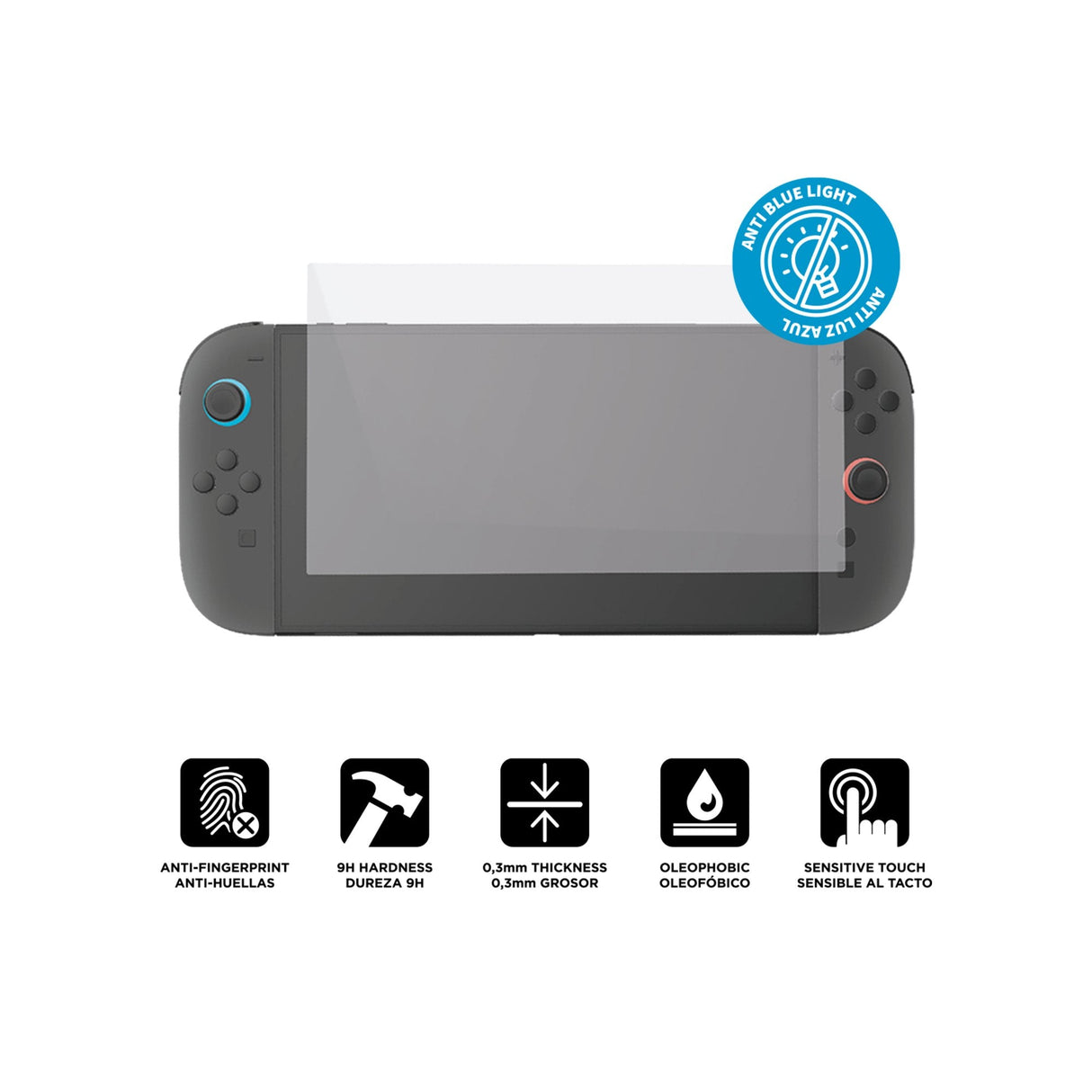 Cristal Templado Fr-Tec Switch 2 Anti Luz Azul