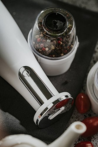 Molinillo Electrico De Sal Y Pimienta Adler Ad 4449w Blanco Mate