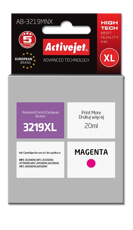 EAN 5901443108603 - Activejet AB-3219MNX cartucho de tinta 1 pieza(s) Compatible Alto rendimiento (XL) Magenta imagen 1