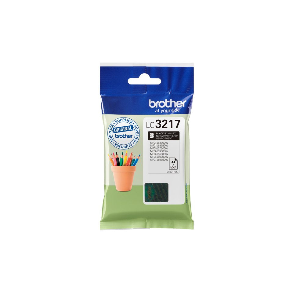 Tinta Original Brother Lc-3217bk Negro