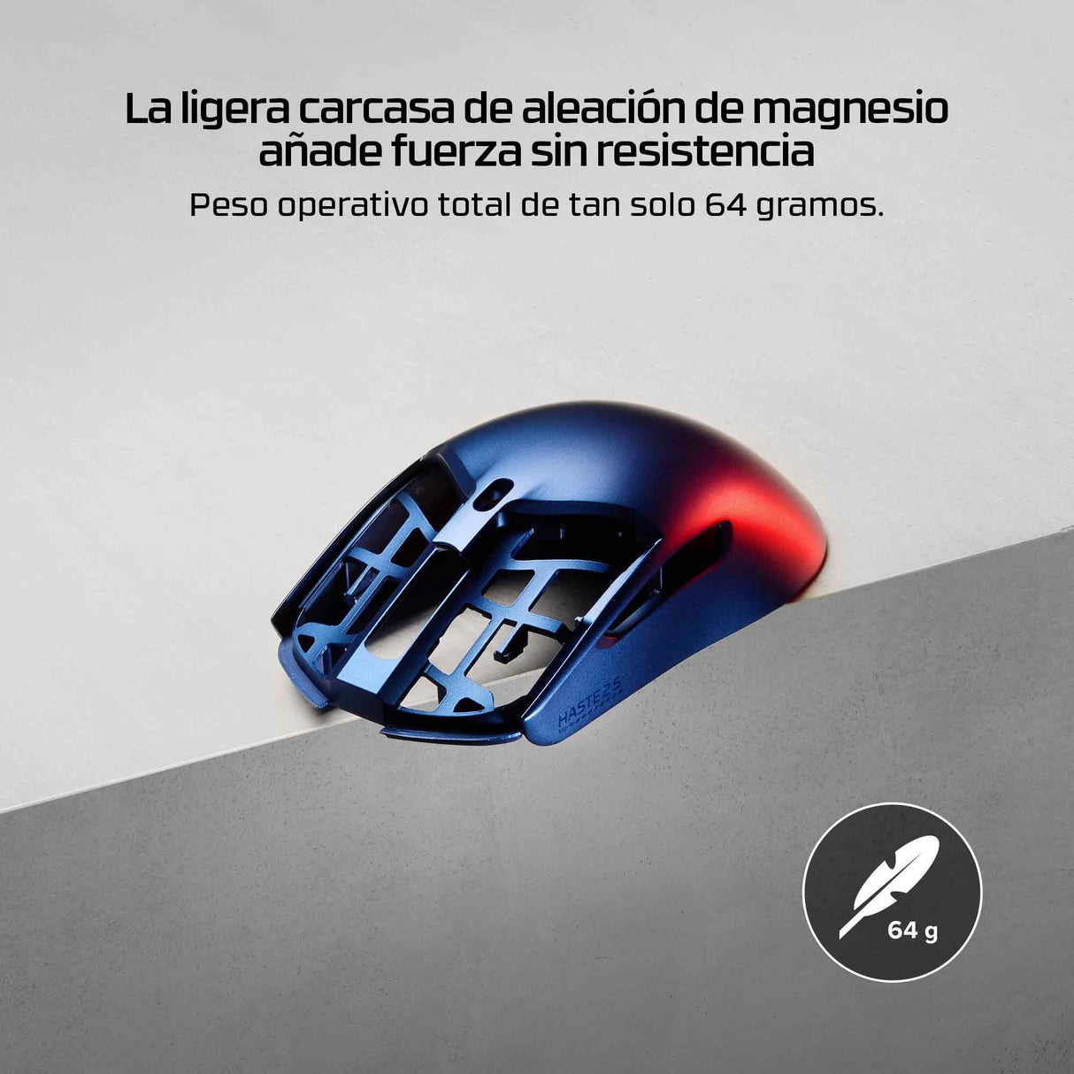 EAN 197961217414 - HyperX Pulsefire Haste 2 S Wireless Navy Gaming Mouse ratón Juego Ambidextro RF Wireless + Bluetooth + USB imagen 6