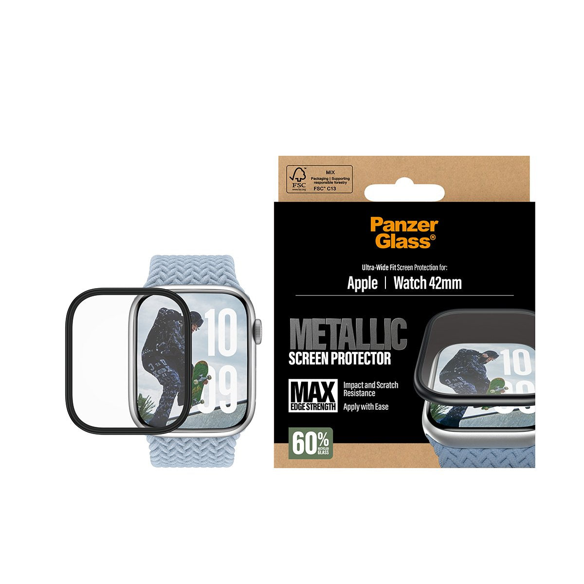 EAN 5715685032639 - PanzerGlass ® Screen Protector Metallic Apple Watch Series 11 | 10 | 42mm Protector de pantalla 1 pieza(s imagen 2