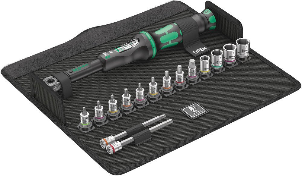 Wera Drehmomentschlüssel Bicycle Set Torque 1, 16-Teilig 05004180001