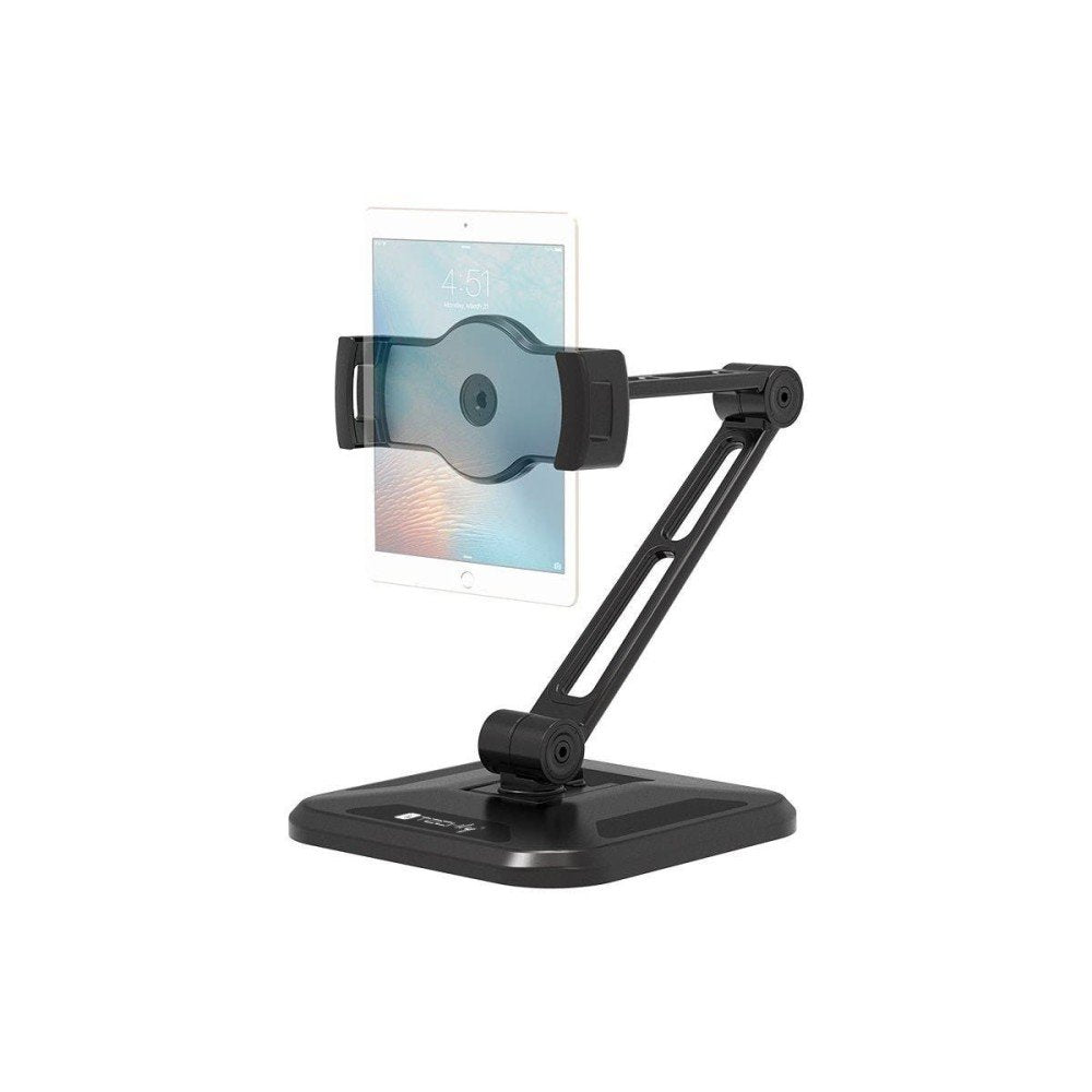 Techly 026371 Desk Wall Support Arm For Tablet And Ipad 4.7-12.9 Full-Motion Black
