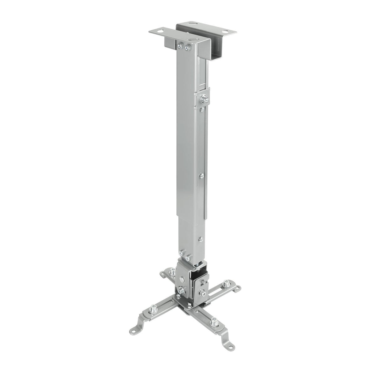 Tooq Soporte Universal De Techo Para Proyector - Inclinable Y Giratorio - Peso Max 20kg - Plata