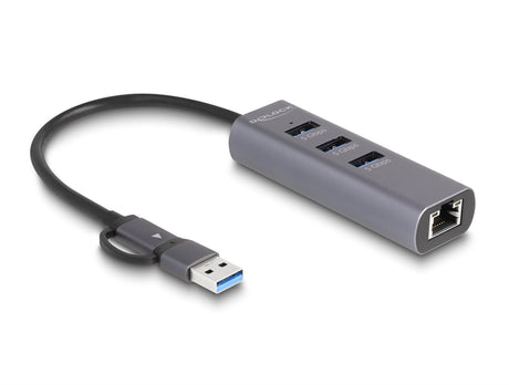 EAN 4043619642823 - DeLOCK 64282 base para portátil y replicador de puertos Alámbrico USB 3.2 Gen 1 (3.1 Gen 1) Type-C Gris imagen 2