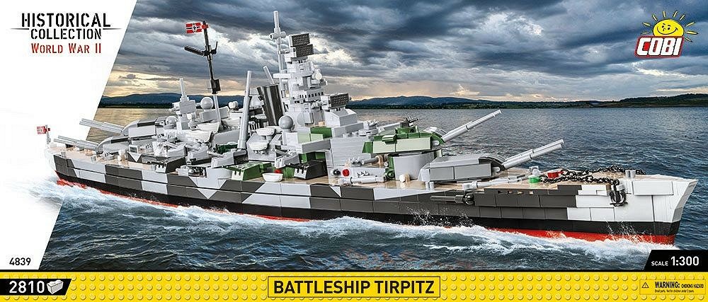 Juguete De Construcción Cobi Acorazado Tirpitz, Escala 1:300 Cobi-4839