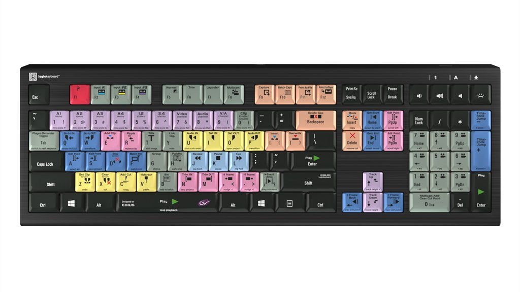 EAN 5707795019143 - Logickeyboard LKB-EDIUS-A2PC-DE teclado Universal USB QWERTZ Alemán Negro imagen 1