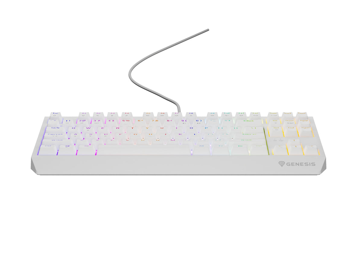 Genesis Thor 230 Tkl Teclado Juego Usb + Rf Wireless + Bluetooth Qwerty Blanco