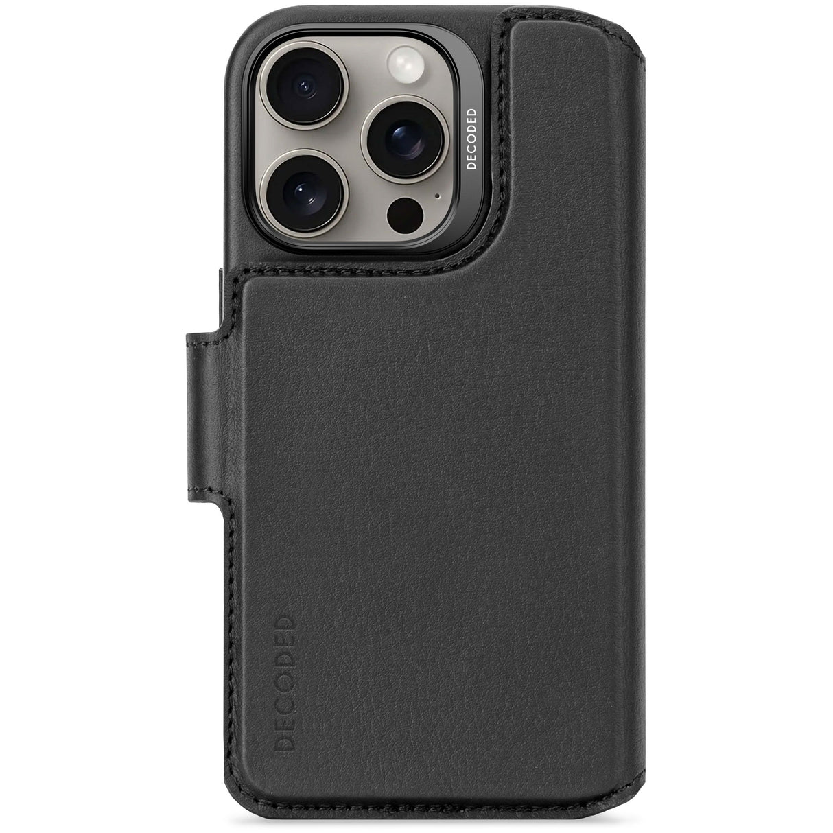 Decoded Leather Detachable Wallet Do Iphone 16 Pro Magsafe Negro
