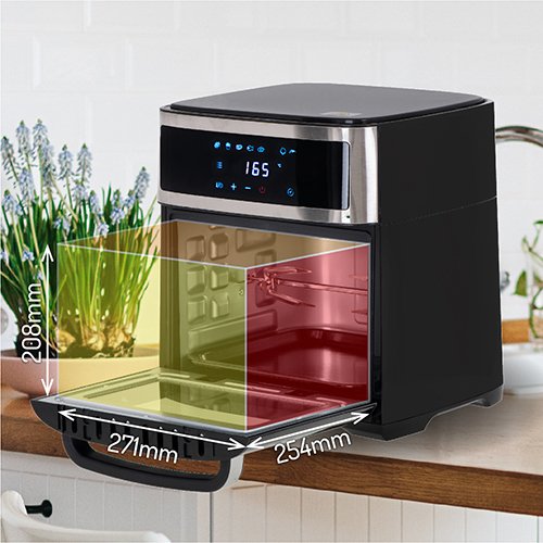 EAN 5903887803168 - Adler AD 6309 freidora Sencillo 13 L Independiente 2500 W Freidora de aire caliente Negro, Plata imagen 26