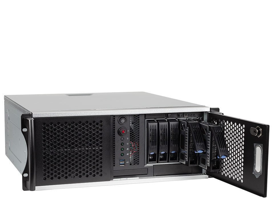 Bluechip Serverline R34302r 4he Rack, Amd Epyc 4124p Procesador / Hasta 5.10 Ghz, 32 Gb Ddr5, 2 X 960 Gb Ssd, Tpm-Módulo, 2 X Rj45